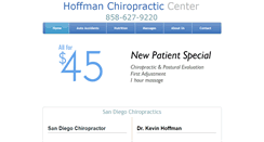 Desktop Screenshot of hoffmanchiropracticcenter.com